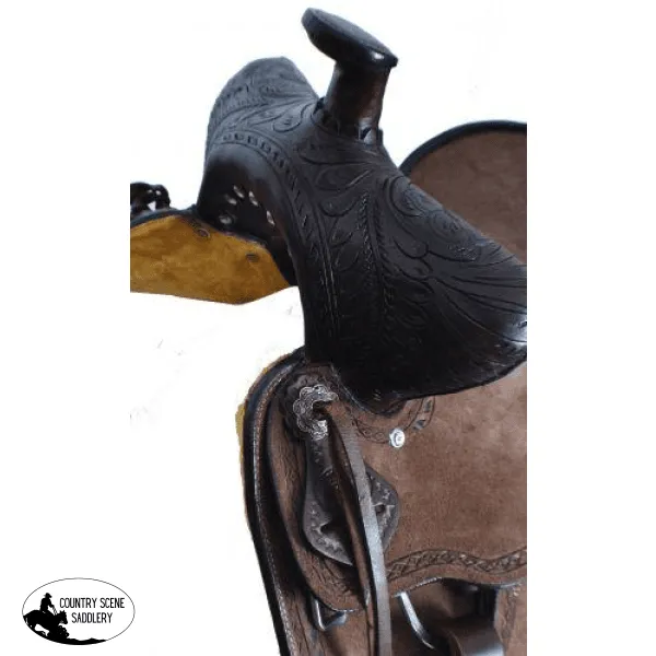 10" Double T  Youth hard seat bear trap style saddle.