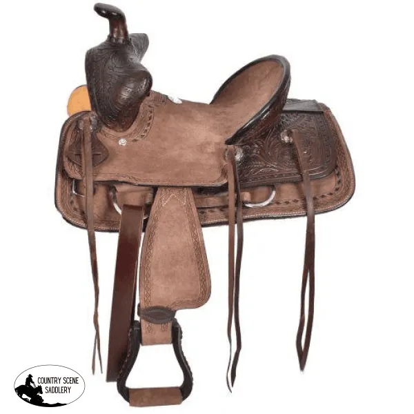 10" Double T  Youth hard seat bear trap style saddle.