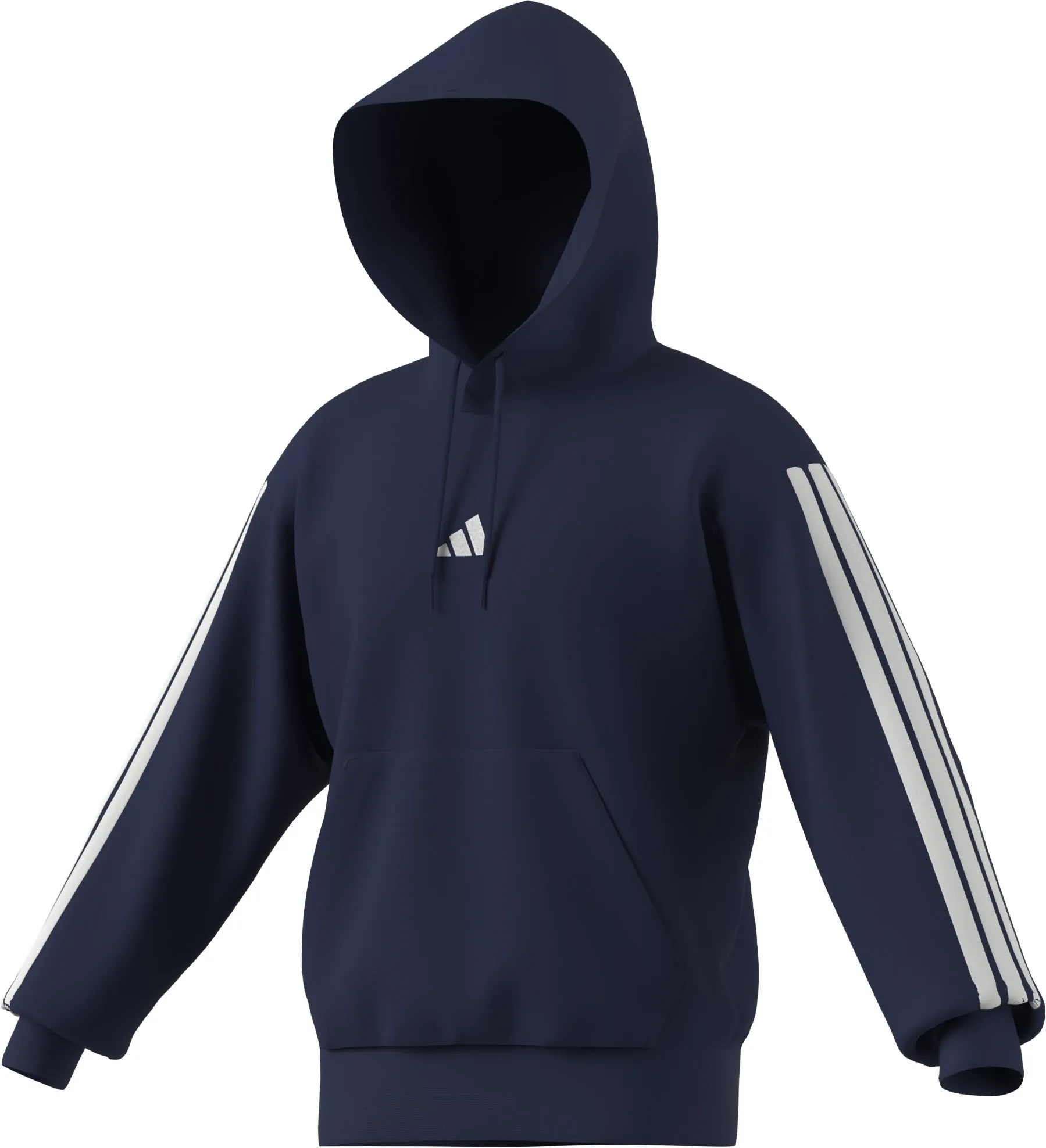 adidas Mens Essentials 3-Stripe Pullover Hoodie