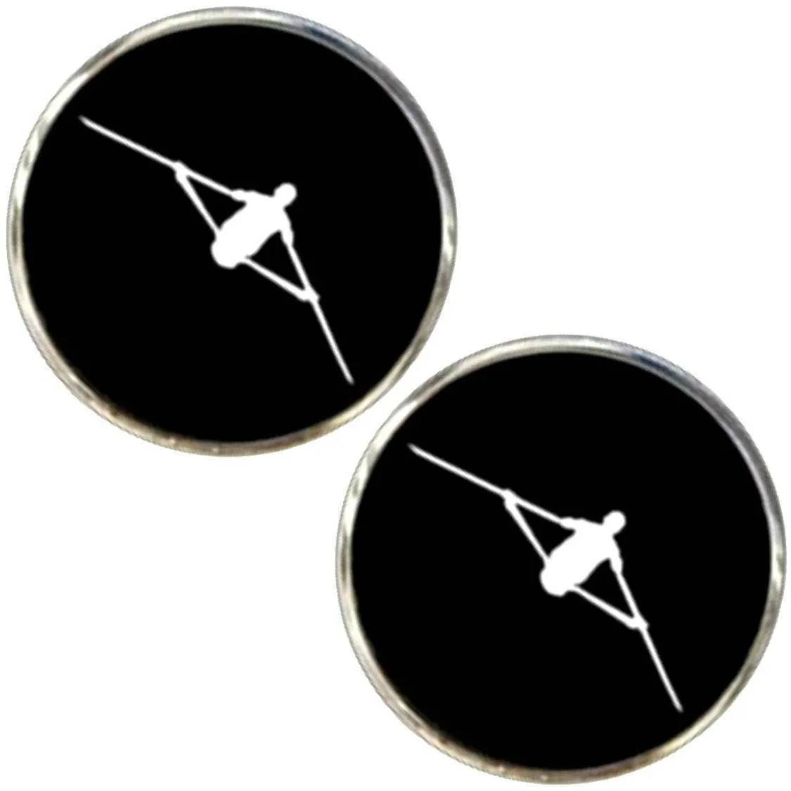 Bassin and Brown Rower Cufflinks - Black/White