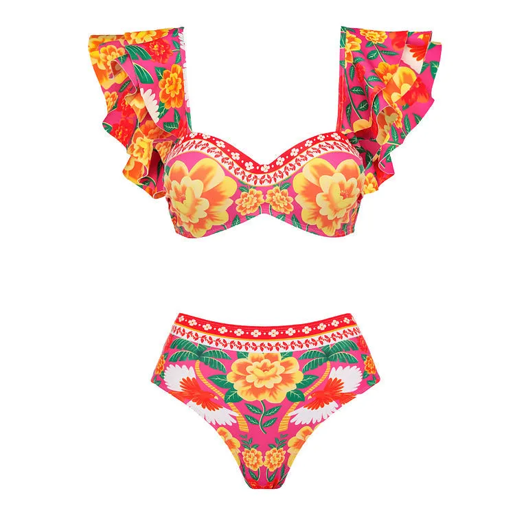 Beach Vacation Three-piece Women’s Swimsuit