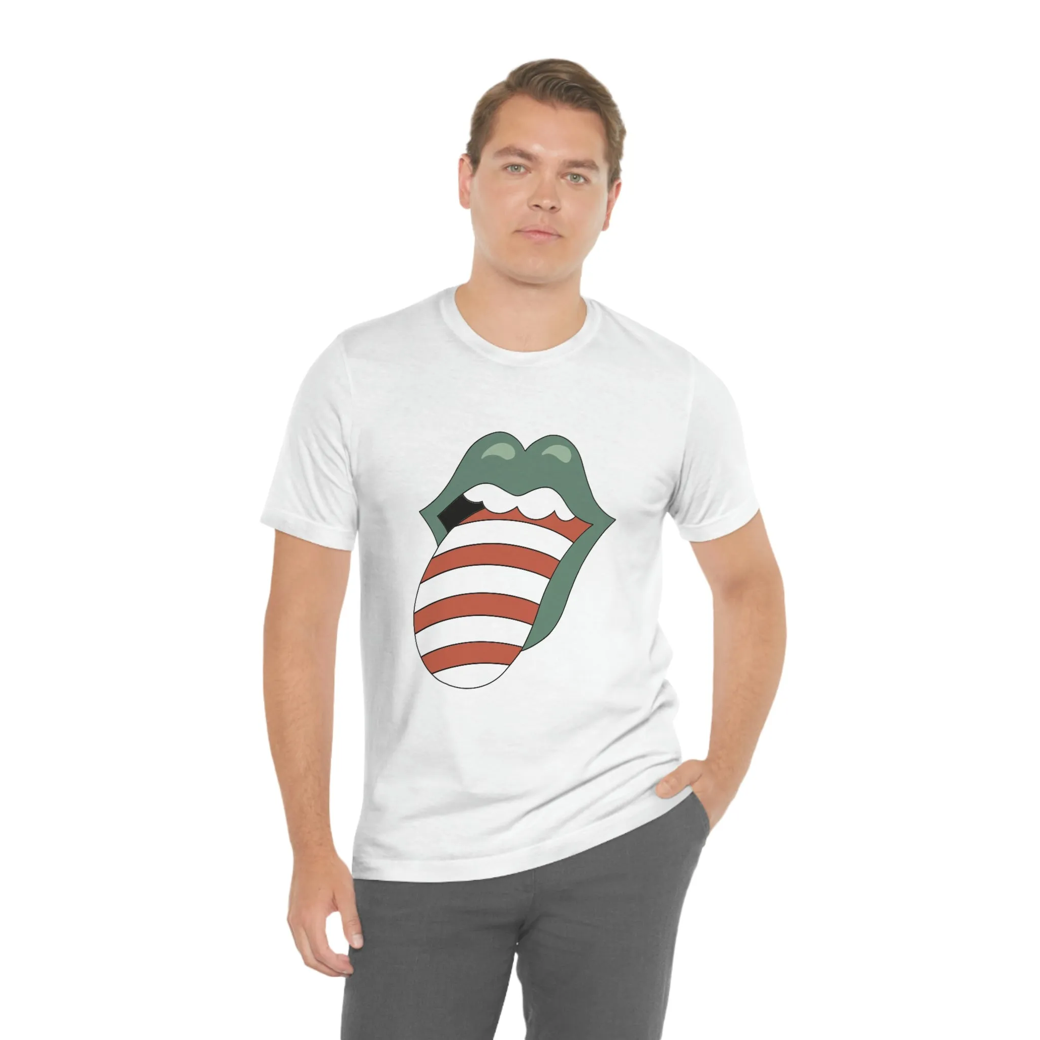 Christmas Tongue T-shirt Women's Unisex Jersey Short Sleeve Tee