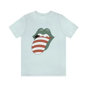 Christmas Tongue T-shirt Women's Unisex Jersey Short Sleeve Tee