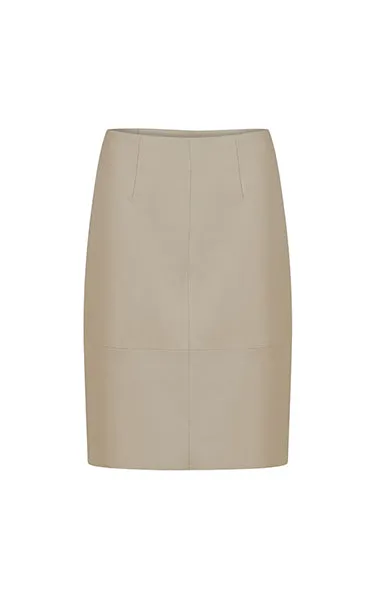 Coster Copenhagen CC Heart Leather Skirt Cream