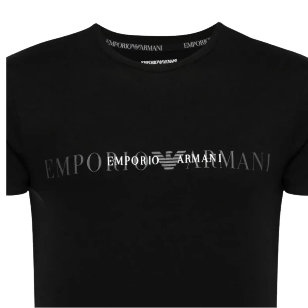 Emporio Armani Bodywear Logo Black T-Shirt