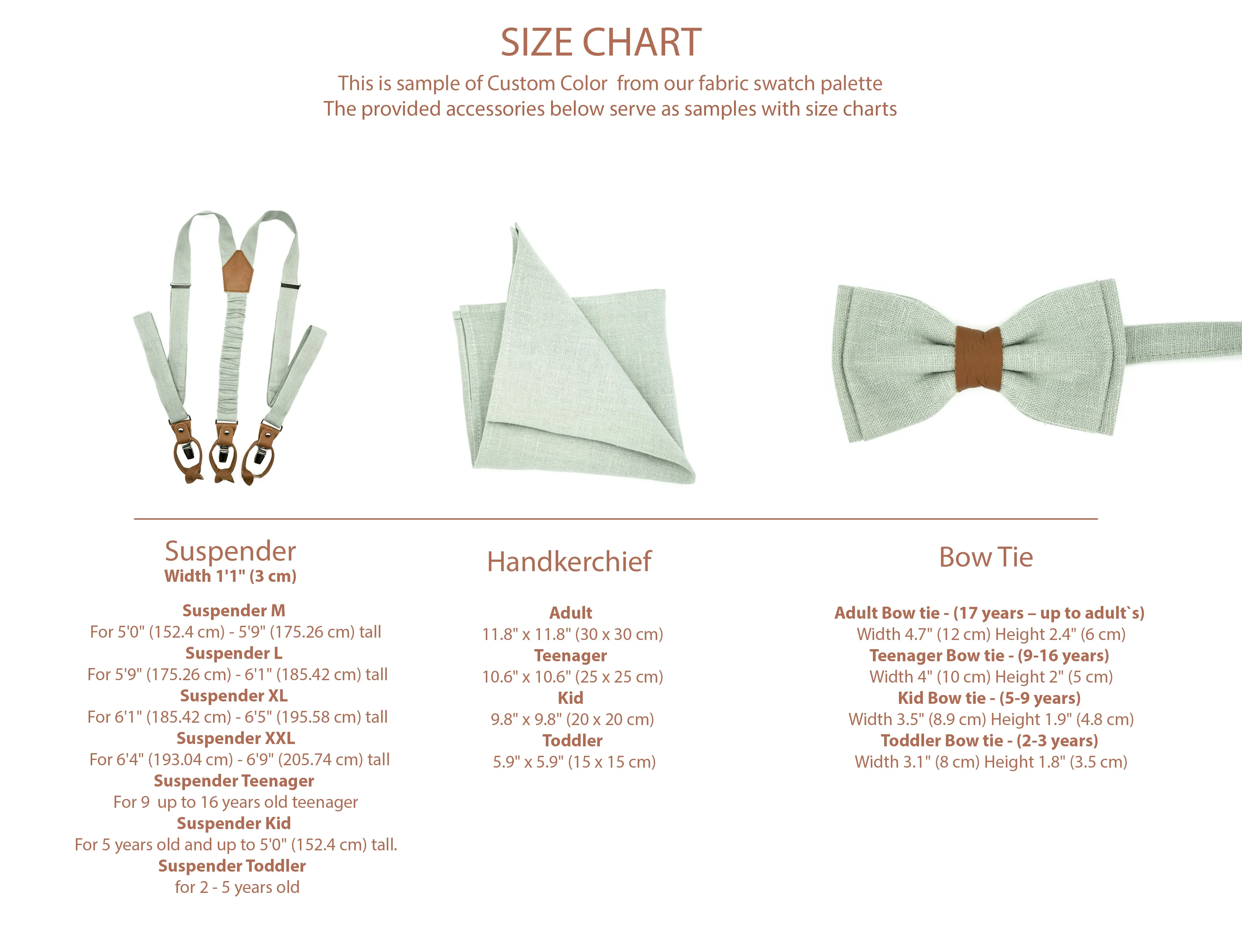 Eucalyptus Mens Suspenders and Bow Tie Set, Groomsman Bowtie, Sage Groom Braces for Adults and Boys