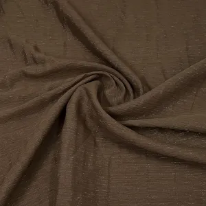 Exclusive Brown Solid Shimmer Chiffon Fabric