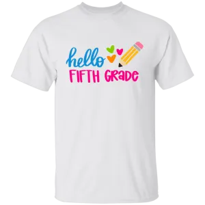 Hello Fifth Grade Youth 100% Cotton T-Shirt