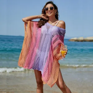 Hollow Knit Bikini Sunscreen Blouse