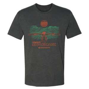 In Search of Singletrack "Grid" Men's MTB Shirt (Heather Charcoal)