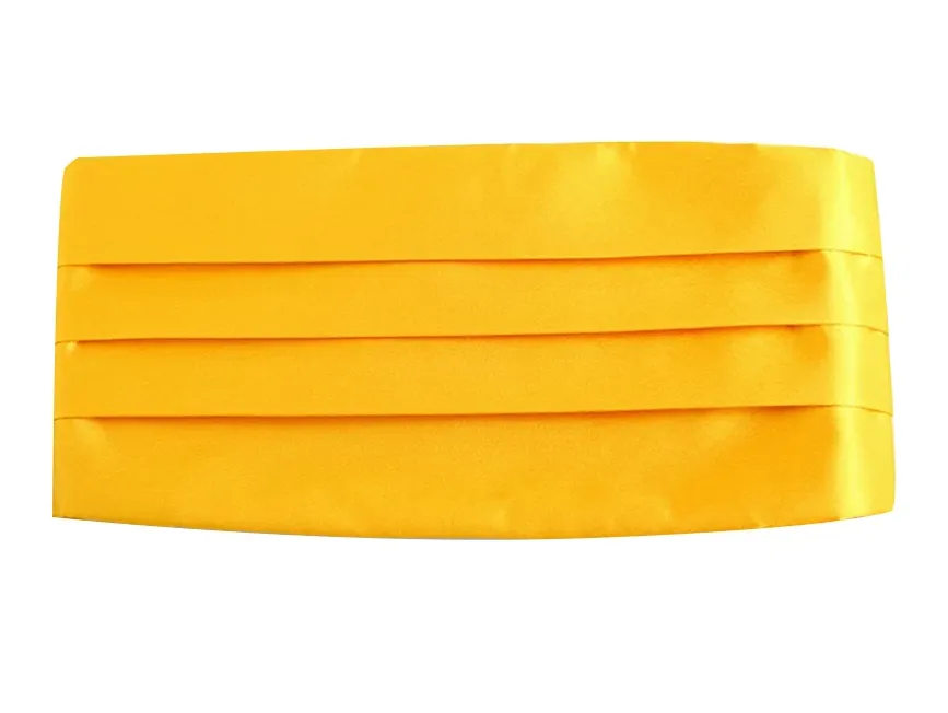 Mens Warm Yellow Adjustable Cummerbund