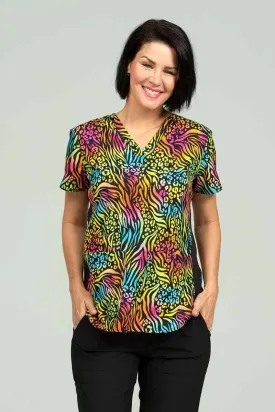 Meraki Sport Women's Print Scrub Top | Bold Moves