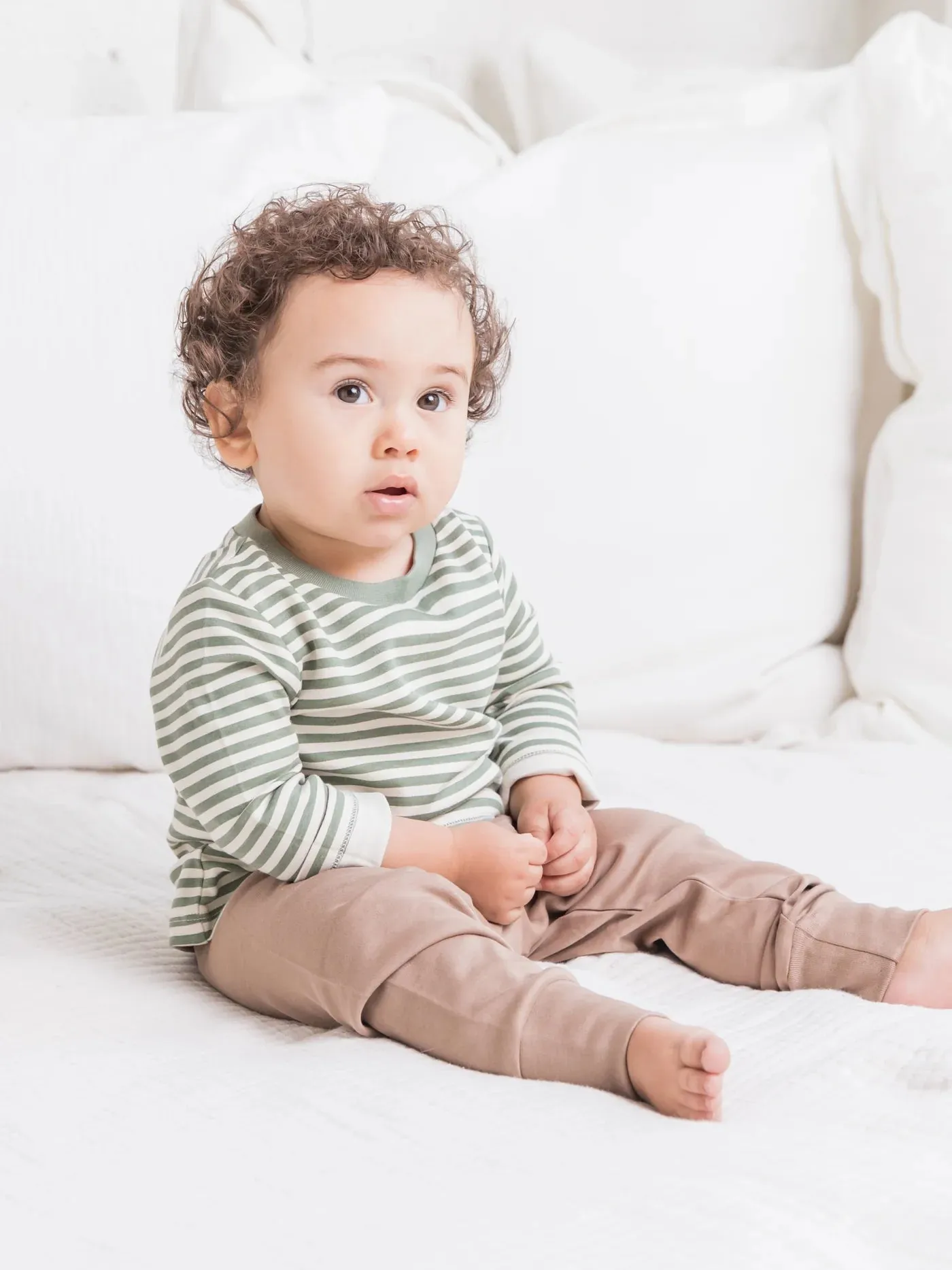 Organic Baby Cruz Joggers - Truffle