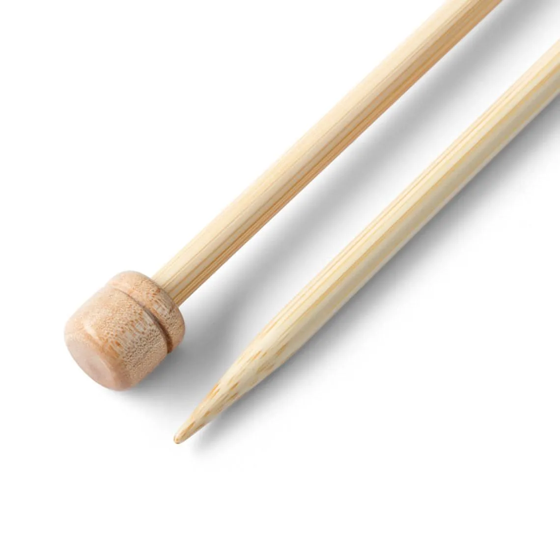 Prym Bamboo Single Pointed Knitting Pins - 2 x 33cm (5mm)