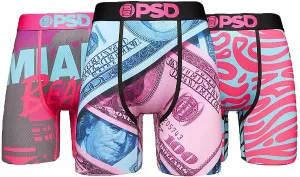 PSD Men's 3-Pack Miami Vibe Boxer Brief