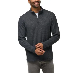 Travis Mathew Last Sunset Golf 1/4 Zip Mid-Layer - Heather Dark Grey