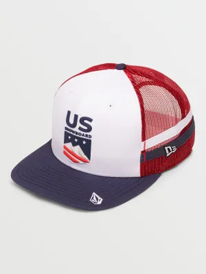 USA Trucker Hat - Red Combo